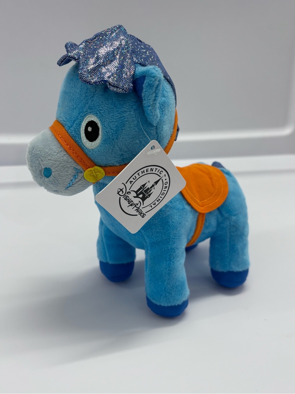 Disney Junior Sheriff Callie Sparky Blue Horse Plush Stuffed Animal Toy 8" NWT
